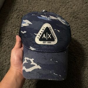 Blue Camo Armani Exchange Hat